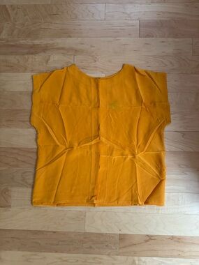 Vintage Merigold Short-Sleeve Silk Blouse